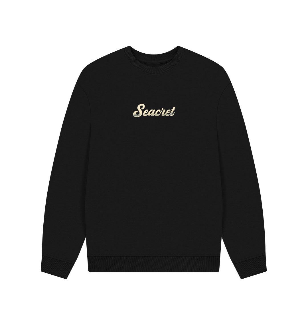 Black Mens Jumper Black Humpback Whale