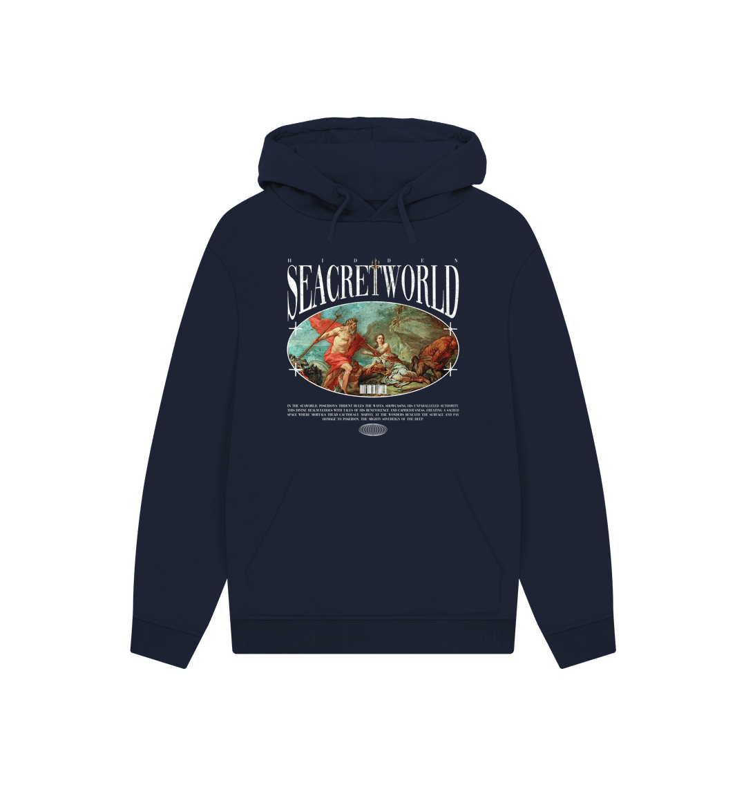 Navy The Seacret Poseidon Hoodie - Kangaroo