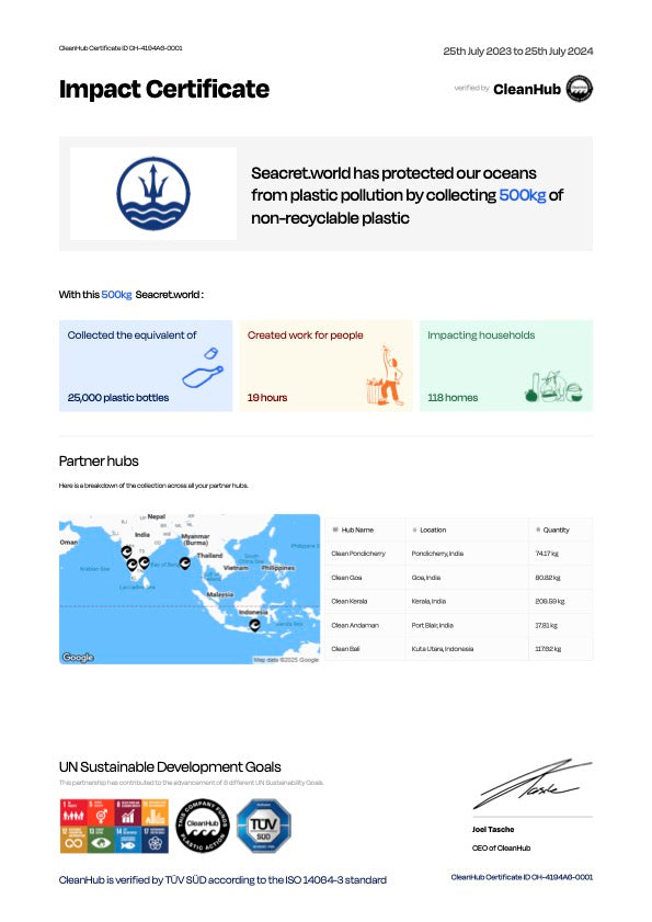 Certificate 1 for CLEANHUB