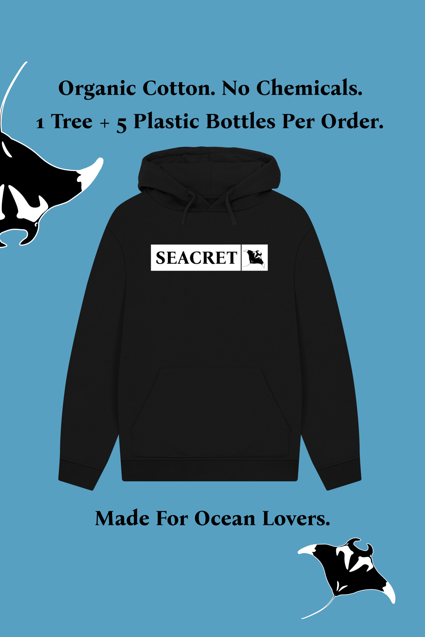 MANTA RAY HOODIE BLACK ORIGINALS