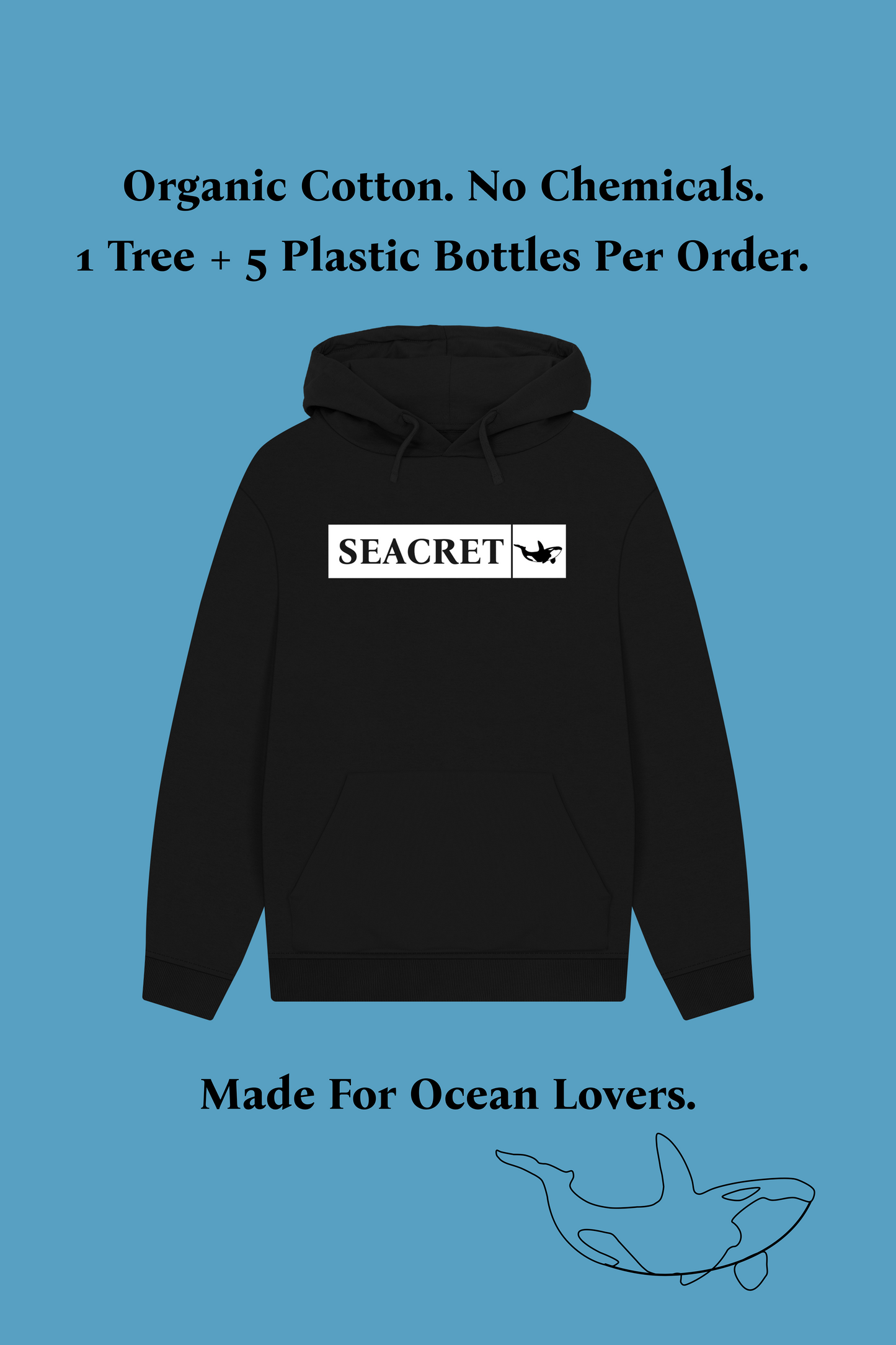 ORCA ORIGINAL BLACK HOODIE