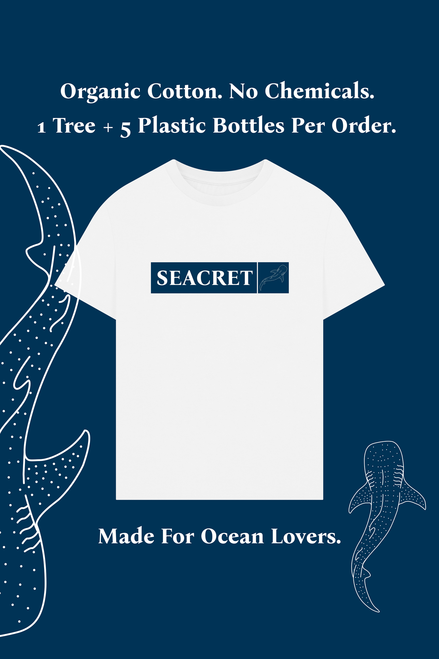 WHALESHARK WHITE TEE