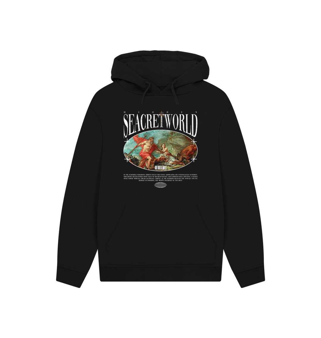 Black The Seacret Poseidon Hoodie - Kangaroo