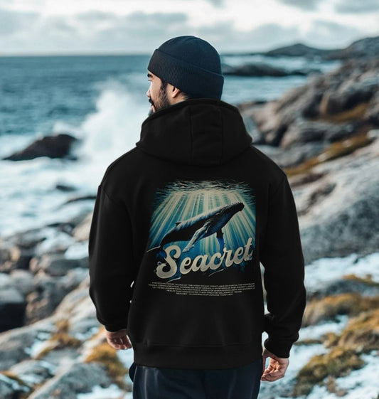 Mens Comfy Hoodie Featuring Humpback Whale