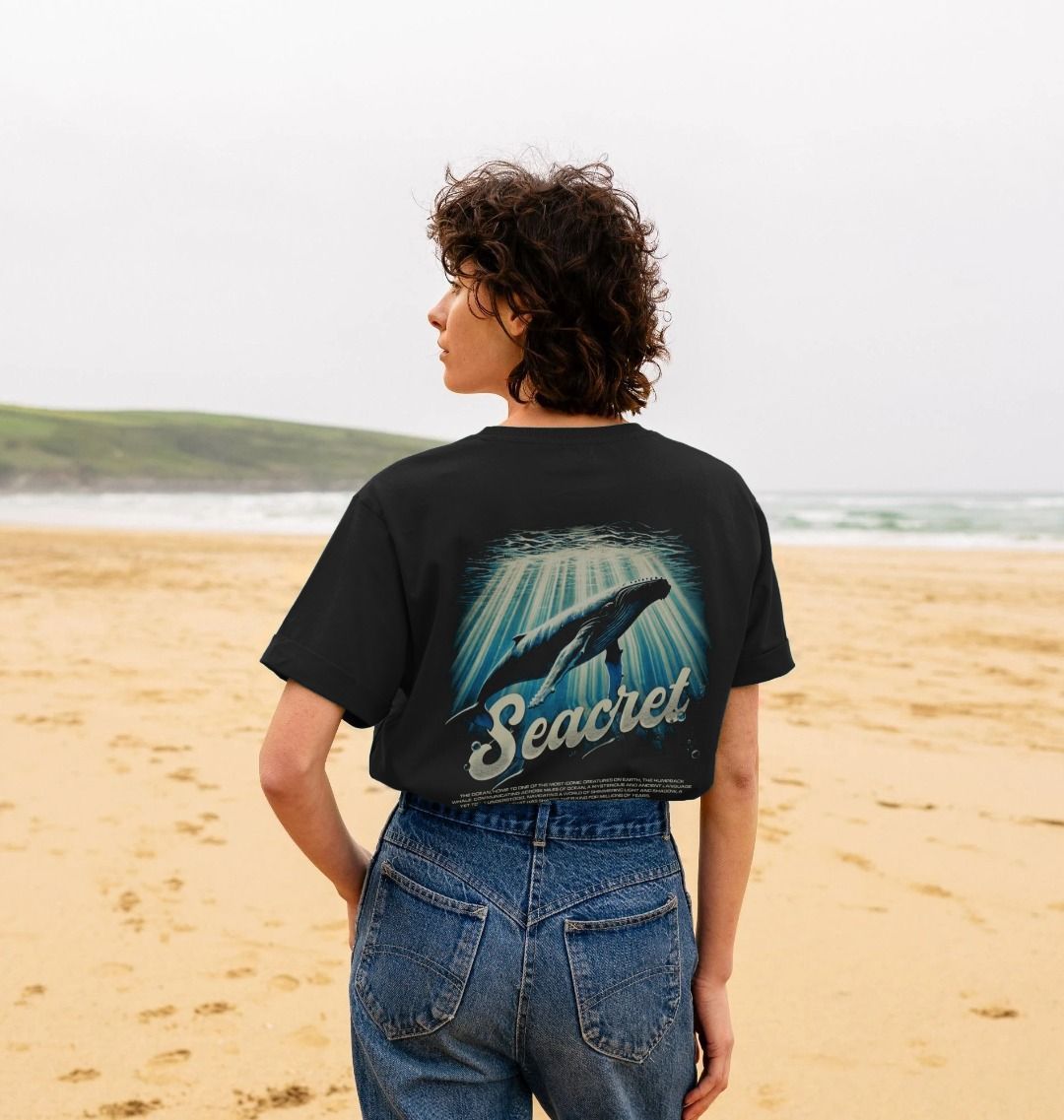 Womens Comfy Relaxed Fit T-Shirt | Humpback Whale