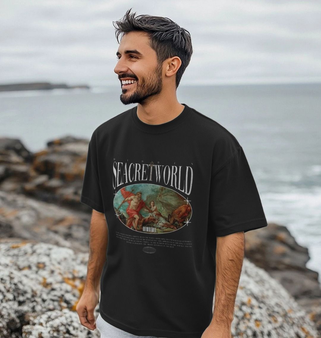 Mens Oversized Poseidon T-Shirt