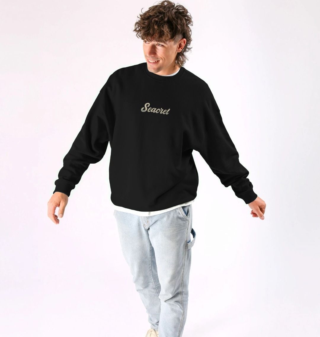 Mens Jumper Black Humpback Whale